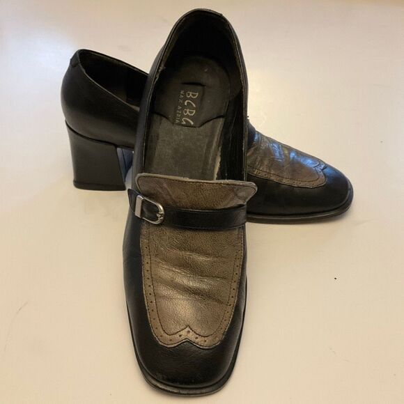 Vintage Y2K Pilgrim Buckle Block Heel 40s Vibe Brogues, 7 - Picture 8 of 16